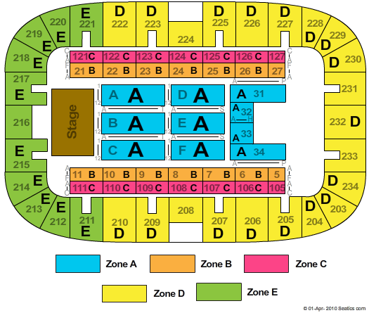 Monroe Civic Center Arena Seating Chart